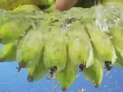 Banana Splashing Into Water (Super Slow Motion) Stock Footage