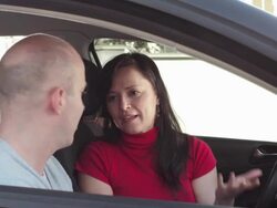 HD: Couple Arguing In The Car Stock Footage