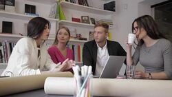 Business people working together Stock Footage