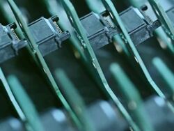 Circuit boards connectors Stock Footage