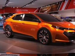 2013 Toyota Corolla Furia Concept car montage Stock Footage