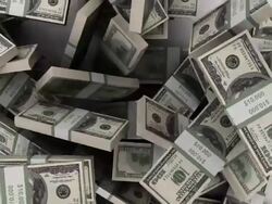 Falling Dollar Bills Stock Footage