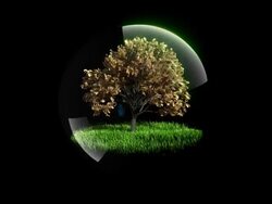 Little World In Glass Globe Stock Footage