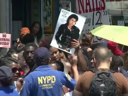 The Apollo Theater Pays Public Tribute To Michael Jackson - June 30, 2009 Stock Footage