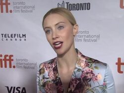 INTERVIEW - Sarah Gadon on her character, what this story is really about, and screening at TIFF - 'Maps To The Stars' Premiere - 2014 Toronto International Film Festival Stock Footage