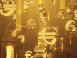 Euro Shower GOLD Stock Footage
