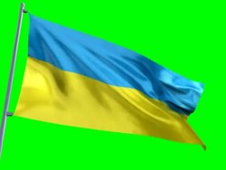 Ukrainian Flag Stock Footage