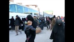 People being evacuated from Aleppo News Clip