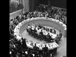 SYND 24 3 68 ISRAEL AND JORDAN CONFRONTATION AT SECURITY COUNCIL Instructional Video