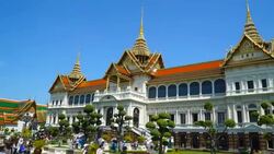 Timelapse in wat phra kaew Stock Footage