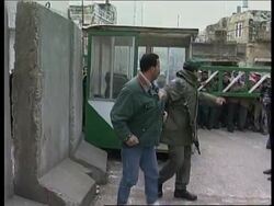West Bank - Scuffles break out News Clip