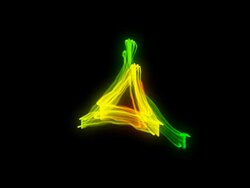 Triangle_ribbon_HD1080 Stock Footage