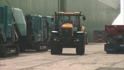 George Osborne driving a JCB News Clip