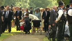 Prince William and Duchess of Cambridge Walking After Christening News Clip