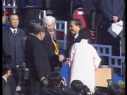 South Korea - Dae Jung presidential inauguration News Clip