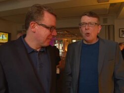 INTERVIEW - The Proclaimers on the success of the story, being compared to other musicians, how their input to the film at 'Sunshine on Leith' Special Screening at BAFTA on September 23, 2013 in London, England (Footage by WireImage Video/Getty Images) Stock Footage