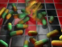 Pills and Red Cross Stock Footage