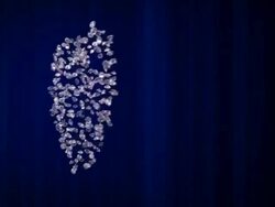Heart shaped flying jewels Stock Footage