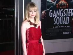Emma Stone at Gangster Squad Los Angeles Premiereon 1/7/2013 in Hollywood, CA.(Footage by WireImage Video/Getty Images Entertainment Video) Stock Footage