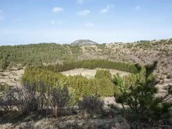 Shot of Abuoreum parasitic volcano Stock Footage