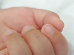 Baby fingers Stock Footage