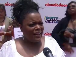 INTERVIEW: Yvette Nicole Brown on being here, on the kids being here, on what these shows mean to her. at the Nickelodeon's  Stock Footage