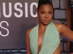 Ashanti at 2013 MTV Video Music Awards - Red Carpet Stock Footage