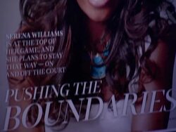 ATMOSPHERE - signage at The Delta OPEN Mic With Serena Williams Stock Footage