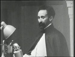 Ethiopian emperor Haile Selassie delivers a speech to the League of Nations in Geneva, Switzerland. News Clip