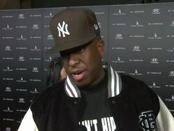 INTERVIEW: DJ Premier at RE:GENERATION Music Project Press Interviews and Premiere on 2/9/12 in Hollywood, CA. Stock Footage