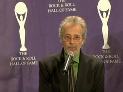 21st Annual Rock and Roll Hall of Fame Induction Ceremony press room Stock Footage