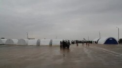 Bab Al-Salam Syrian Refugee Camp Stock Footage