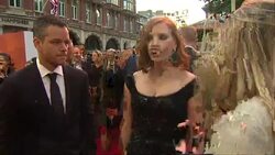 Matt Damon and Jessica Chastain interview News Clip