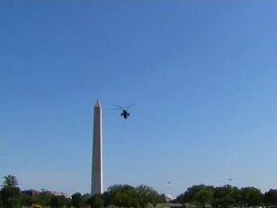 HD Washington Monument Copter (1080/24P) Stock Footage