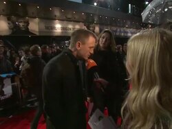 Daniel Craig at The Girl With The Dragon Tattoo: World Premiere at Odeon Leicester Square on December 12, 2011 in London, England (Footage by WireImage Video/Getty Images) Stock Footage