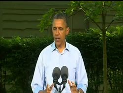 President Barack Obama and other leaders of the Group of Eight industrial nations expressed hope Saturday that Greece will remain in the Eurozone.  The G-8 leaders want to strengthen the eurozone and help Europe's economy grow News Clip