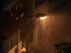 HD Video of Thunderstorm in Hanoi, Vietnam Stock Footage