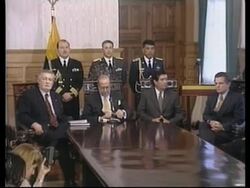 ECUADOR: NEW PRESIDENT NOBOA: NEW CABINET News Clip
