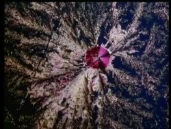 Rotate and zoom into pink flower like crystals Stock Footage