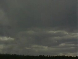 T/L - storm clouds, rain over landscape, rain on lens, USA Stock Footage