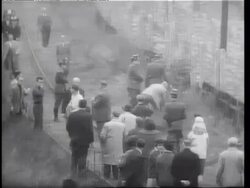 Berlin Wall being built, people escaping to West Stock Footage