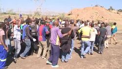CLEAN : S Africa platinum miners strike after News Clip