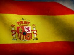 Waving Flag - Spain Stock Footage