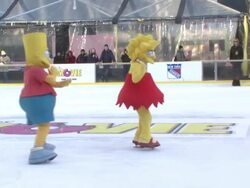 HO, HO D'OH! The Simpsons Take Manhattan to Celebrate DVD Release Stock Footage