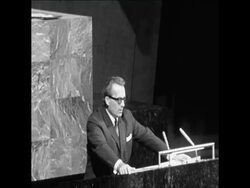 SYND 5 10 68 CZECH REPRESENTATIVE SPEAKING AT UN Instructional Video