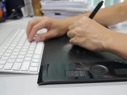 HD : Designer at Office Stock Footage