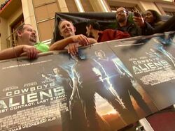 Atmosphere at the Cowboys & Aliens UK Premiere at London England. (Footage by WireImage Video/Getty Images Entertainment Video) Stock Footage