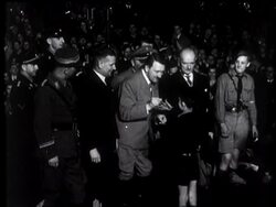 Hitler Re-Elected News Clip