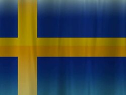 Flag of Sweden background Stock Footage
