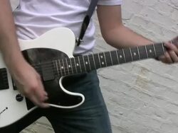 Guitar player, rock star, plain background (HD) Stock Footage
